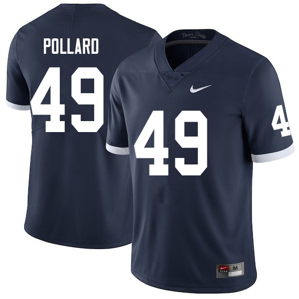 Men #49 Cade Pollard Penn State Nittany Lions College Throwback Football Jerseys Sale-Navy